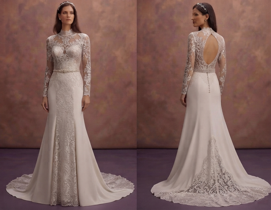Designer Bridal Gowns with Premium Lace Fabrics