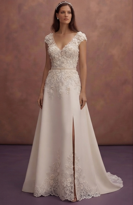 Designer Couture Wedding Dresses with Handmade Details