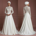 Designer Inspired Hijab Wedding Dress Luxury Modest Bridal Muslim