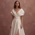 Designer Satin Bridal Dresses with Modern Tailoring