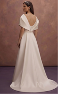 Designer Satin Bridal Dresses with Modern Tailoring