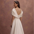 Designer Satin Bridal Dresses with Modern Tailoring
