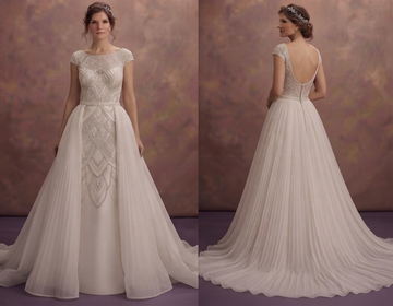 Detachable Overskirt Bridal Dresses with Versatile Style