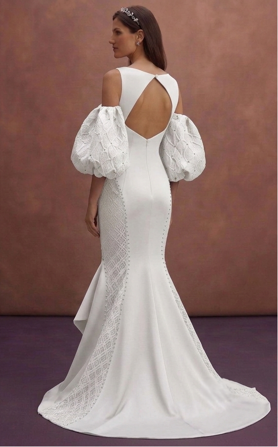 Detachable Sleeve Wedding Dresses with Modern Fashion
