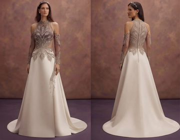 Detachable Sleeve Wedding Dresses with Versatile Style