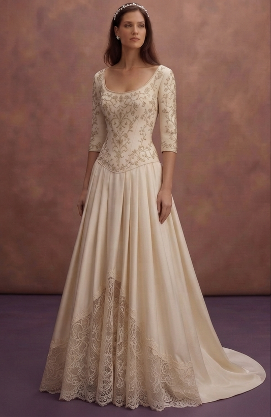 Drop Waist Wedding Dresses with Vintage Fashion