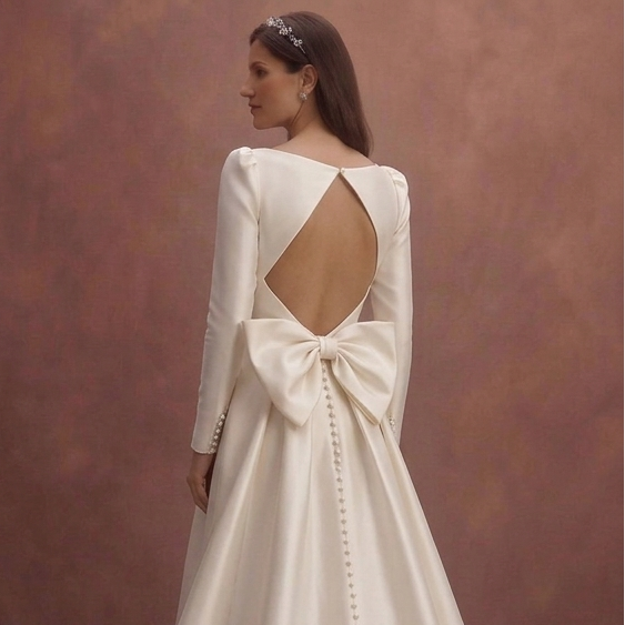 Duchess Satin Wedding Dresses with Luxurious Finish