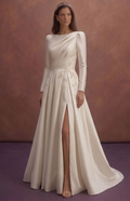 Duchess Satin Wedding Dresses with Luxurious Finish