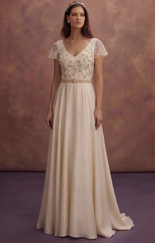Eco-Conscious Silk Wedding Dresses with Sustainable Design