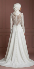 Elegant Hijab Wedding Dress Modest Islamic Bridal Style Muslim