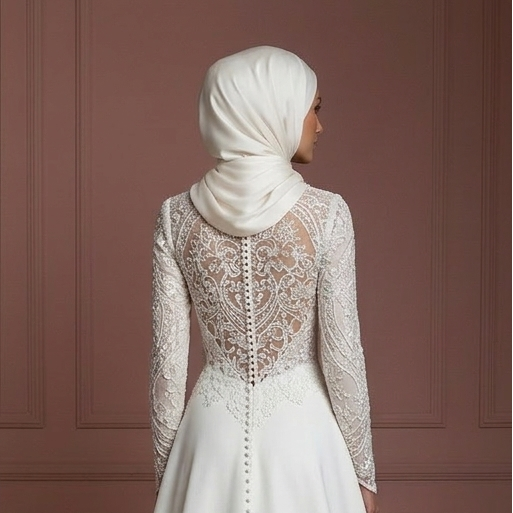 Elegant Hijab Wedding Dress Modest Islamic Bridal Style Muslim