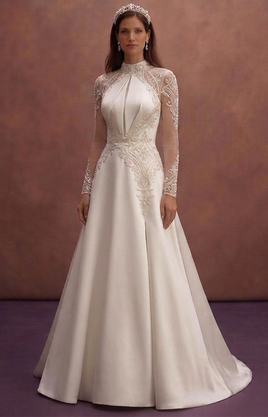Elegant Satin Wedding Dresses with Timeless Bridal Style