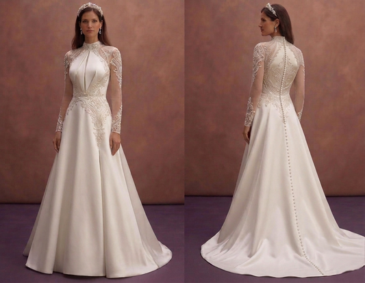 Elegant Satin Wedding Dresses with Timeless Bridal Style