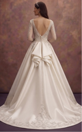 Elegant Silk Bridal Gowns with Luxurious Finish