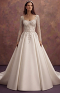 Elegant Silk Bridal Gowns with Luxurious Finish