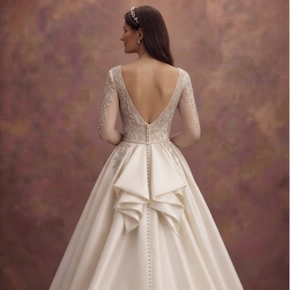 Elegant Silk Bridal Gowns with Luxurious Finish