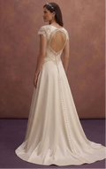 Elegant Silk Satin Wedding Dresses with Classic Bridal Style