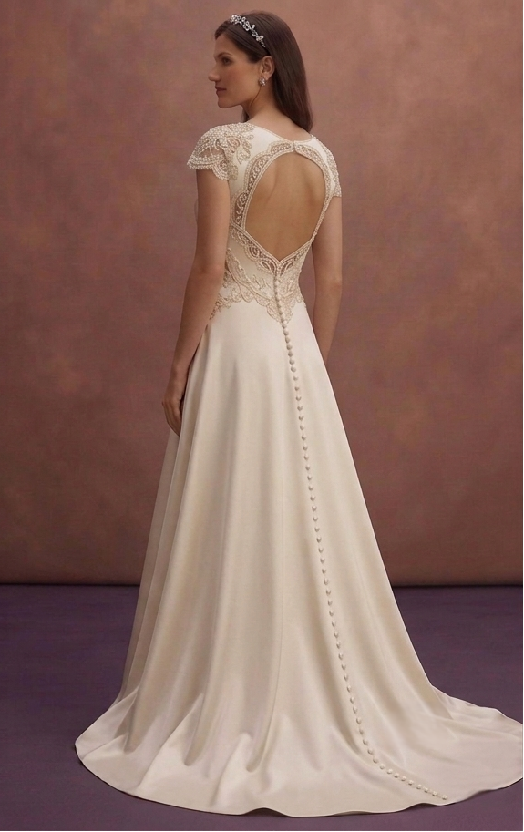 Elegant Silk Satin Wedding Dresses with Classic Bridal Style