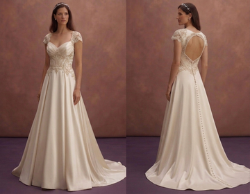 Elegant Silk Satin Wedding Dresses with Classic Bridal Style