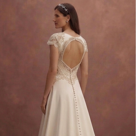 Elegant Silk Satin Wedding Dresses with Classic Bridal Style