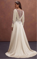 Elegant Winter Wedding Dresses in Velvet and Satin