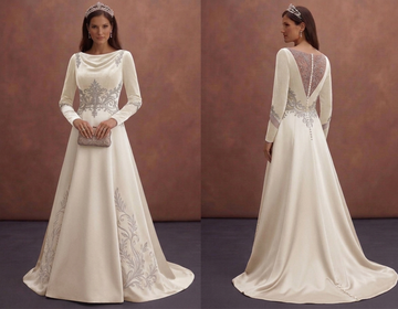Elegant Winter Wedding Dresses in Velvet and Satin