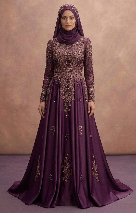 Embroidered Muslim Prom Dresses – Detailed & Elegant Looks