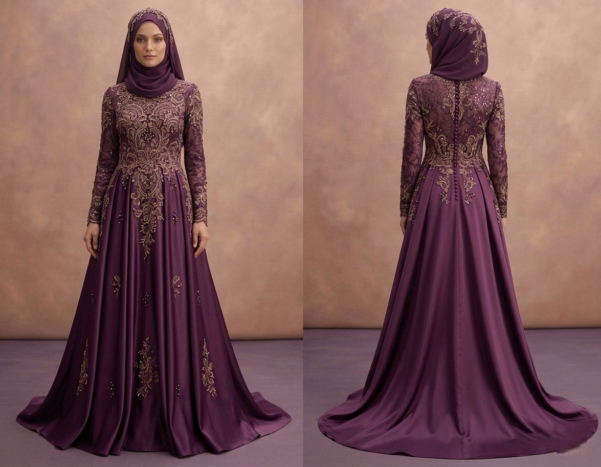 Embroidered Muslim Prom Dresses – Detailed & Elegant Looks