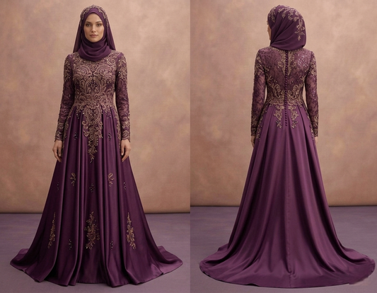 Embroidered Muslim Prom Dresses – Detailed & Elegant Looks