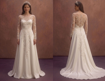 Embroidered Wedding Dresses with Delicate Craftsmanship