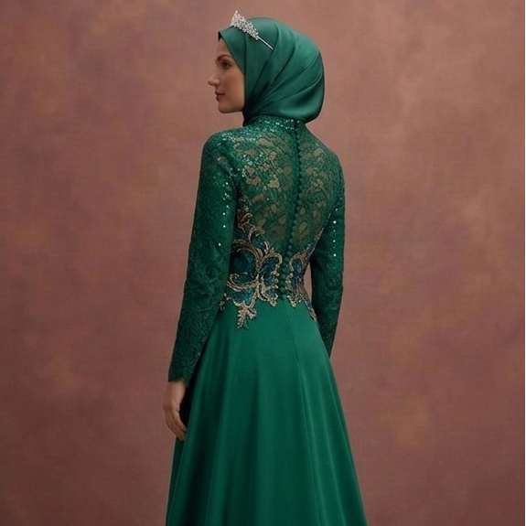 Emerald Green Muslim Prom Dresses – Rich & Elegant Looks
