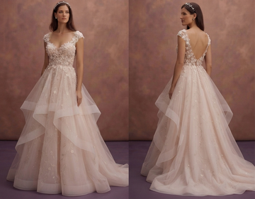 Fairy Tale Wedding Dresses with Layered Tulle Skirts