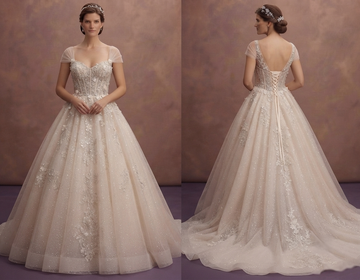 Fairytale Wedding Dresses with Glitter Tulle Layers