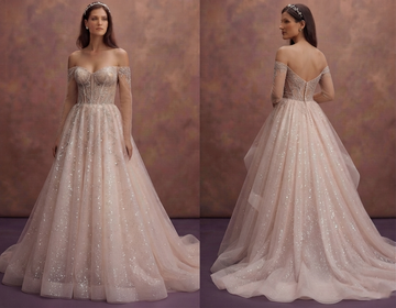 Fairytale Wedding Dresses with Sparkling Tulle Layers