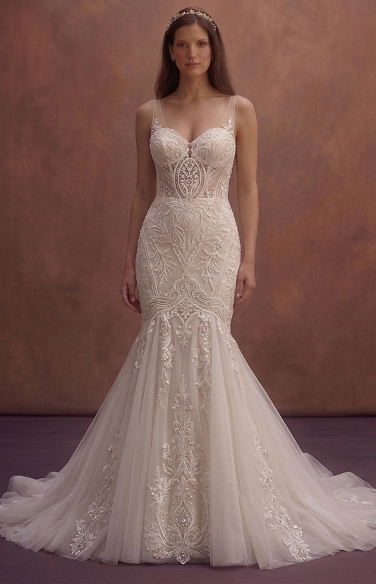 Fit and Flare Wedding Dresses with Elegant Silhouettes