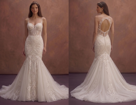 Fit and Flare Wedding Dresses with Elegant Silhouettes