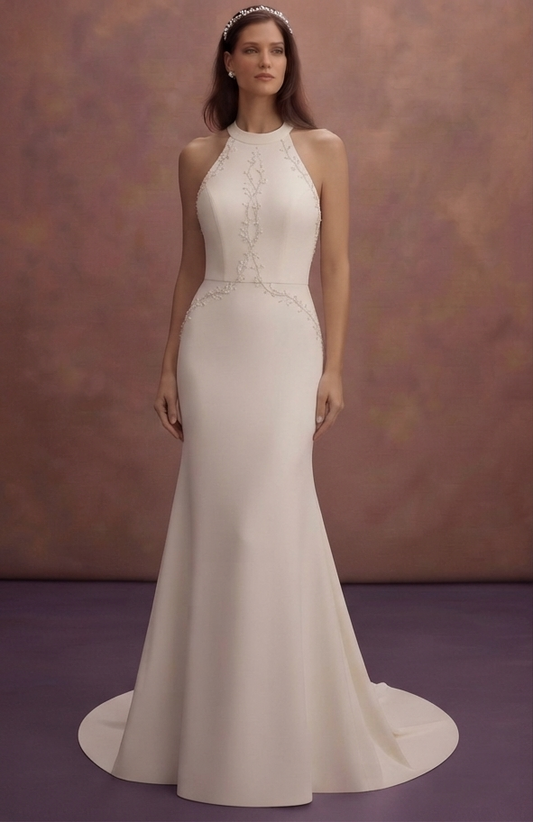 Fit and Flare Wedding Dresses with Elegant Simplicity