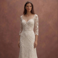Floral Lace Wedding Dresses with Delicate Embroidery