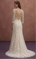 Floral Lace Wedding Dresses with Delicate Embroidery