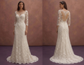 Floral Lace Wedding Dresses with Delicate Embroidery