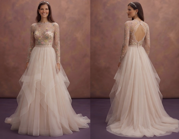 Garden Party Wedding Dresses with Soft Tulle Layers