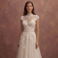 Garden Wedding Dresses with Floral Lace Designs