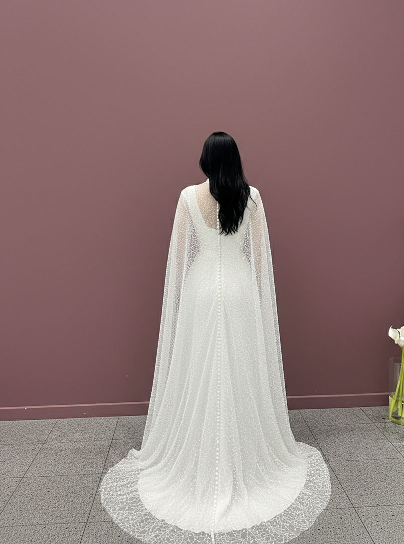 Modest High Neck Sleeve Wedding Dress Muslim Lace Full Coverage