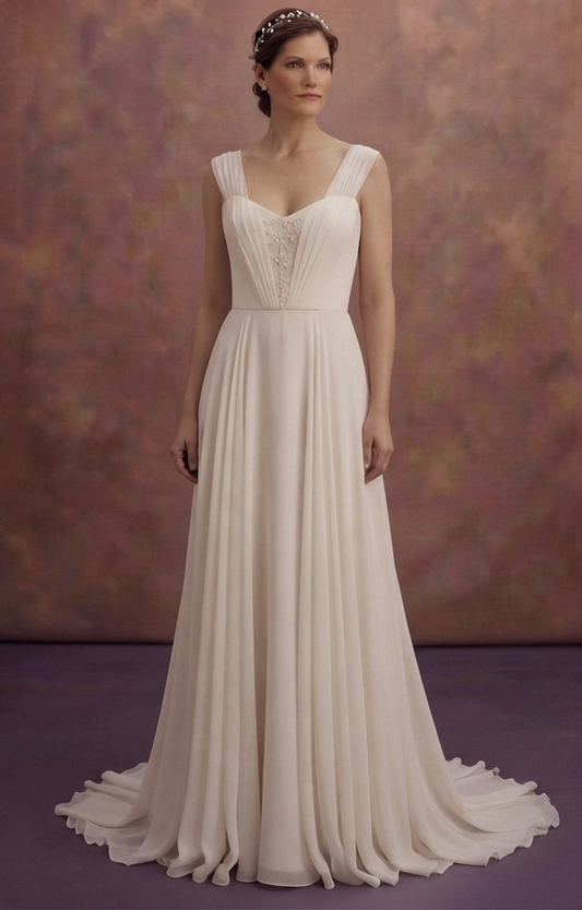 Georgette Wedding Dresses with Flowing Elegance