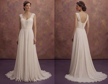 Georgette Wedding Dresses with Flowing Elegance