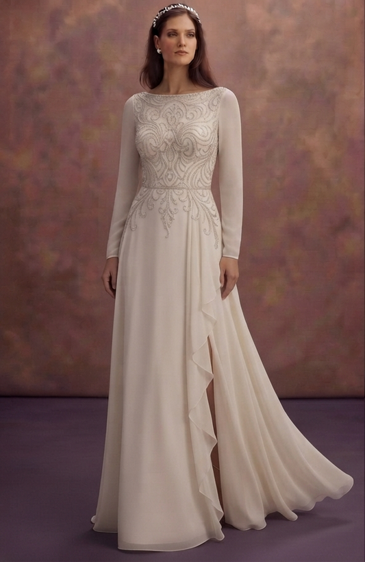 Georgette Wedding Dresses with Graceful Movement