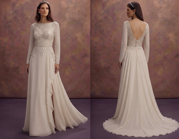 Georgette Wedding Dresses with Graceful Movement