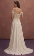 Georgette Wedding Dresses with Soft Draping