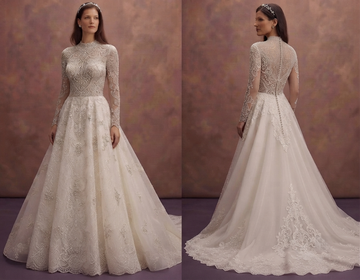 Glamorous Wedding Dresses with Intricate Beaded Lace