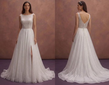 Glitter Tulle Wedding Dresses with Fairytale Sparkle